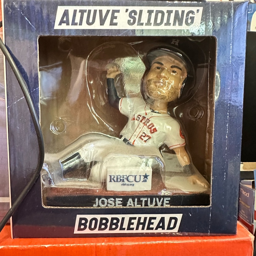 Houston Astros Jose Altuve Sliding Bobblehead Figurine